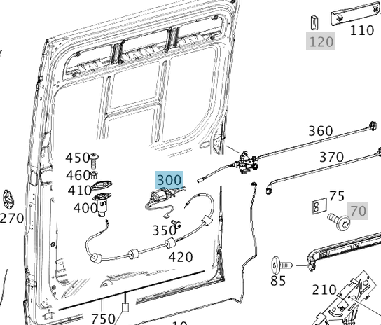 Kapı Kızak Sürgü Motoru Sağ / Sürgülü Sağ Kapı Kızak Motoru Sprinter W906 OEM A9067604203