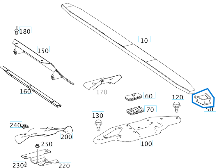 Plastik Makas Takozu Ön Kafa Takozu Sprinter W906, W907 OEM A9073220400, A9063220019