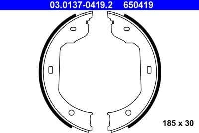 El Fren Balatası / Park Fren Balatası 3 Seri E46, 5 Seri E39, E60, E61, E53, 7 Seri E65, E67, X3 Seri E83, X5 Seri E53, OEM 34416761293, 6761293