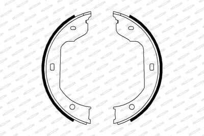 El Fren Balatası / Park Fren Balatası 3 Seri E46, 5 Seri E39, E60, E61, E53, 7 Seri E65, E67, X3 Seri E83, X5 Seri E53, OEM 34416761293, 6761293