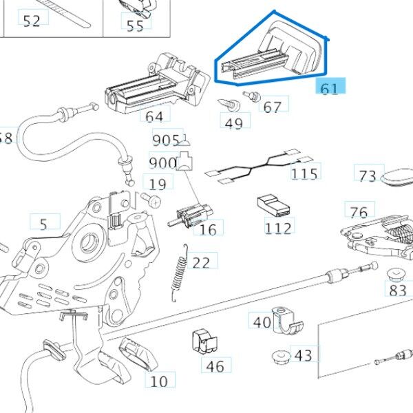El Fren Çekme Kolu Vito W639 OEM A6394270020