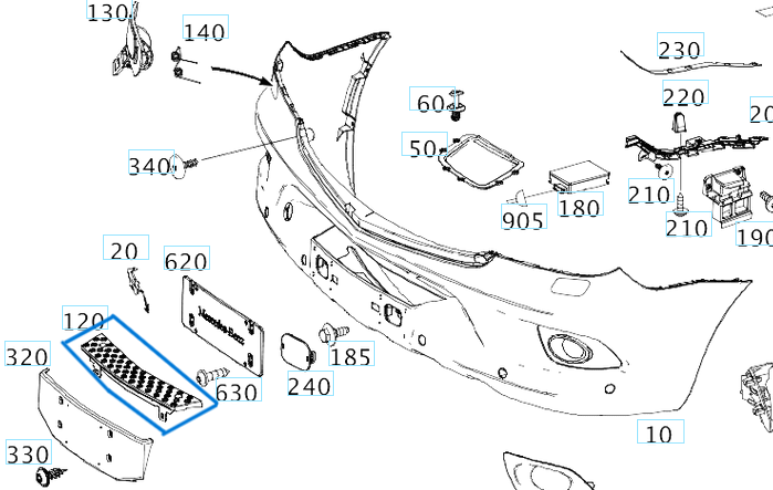 Tampon Orta Basamak Bakaliti Sprinter W906 Ön 2014-> OEM A9068850411