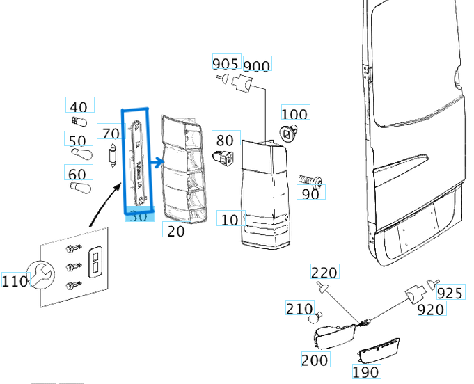 Stop Duyu ( Stop Ampulleinin Bağlandığı Tabla) Sağ Sol