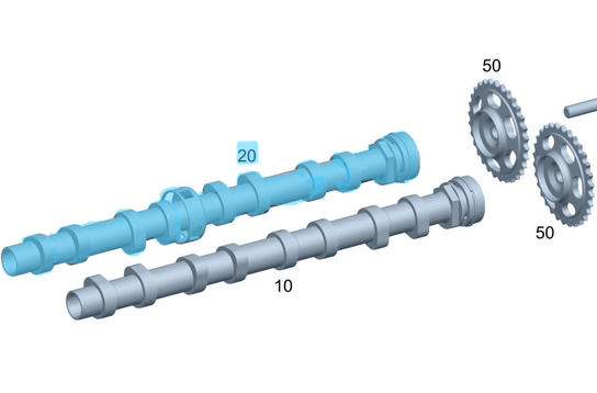 Eksantrik Mili Egzoz Motor: OM651 OEM A6510500300