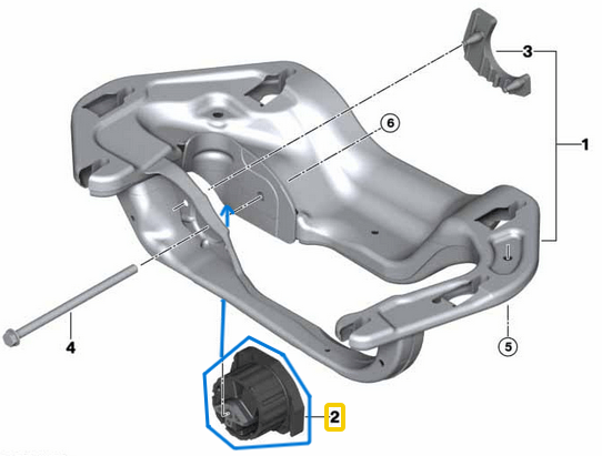Şanzıman Kulağı / Şanzıman Takozu BMW 5X Seri E70, F15, X6 Seri E71, F16, Motor: M57, N57, N57N, B47 OEM 22316864675, 22324089252, 22114088520