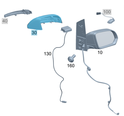Ayna Kapağı Sağ Vito W447 OEM A4478110100