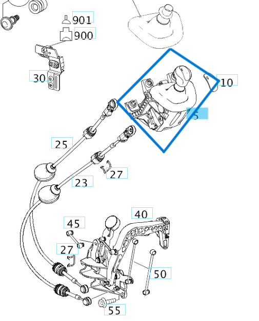 Vites Mekanizması / Vites Kulesi Vito W639 OEM A6392605209, A6392607009, A6392600009, A6392600109