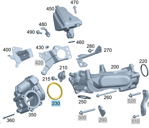 Emme Manifold Contası / Gaz Kelebek Contası Tüm Modeller Motor: OM642 OEM A6420980280, 6420980280