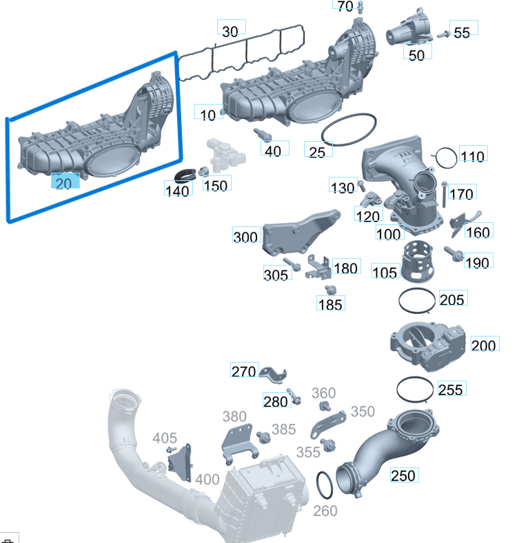 Emme Manifold 3 Vidalı Sprinter W906 OM651 OEM A6510903037