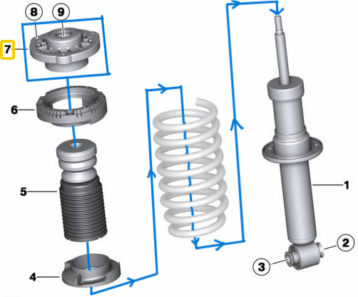 Amortisör Takozu Arka BMW X3 Seri F25, X4 Seri F26, OEM 33506787178