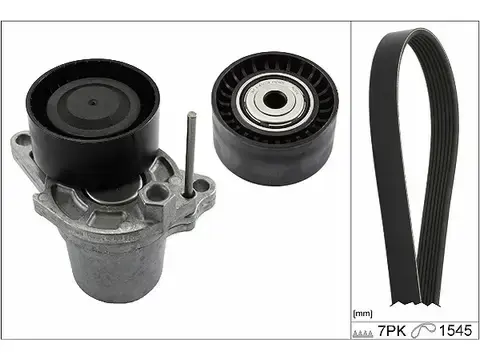 Kayış Gergi Kütük Seti / Gergi Kütüğü+Kasnak+7PK1545 Kayış C Seri W205, Motor: OM626 OEM A6262000270, 6262000270