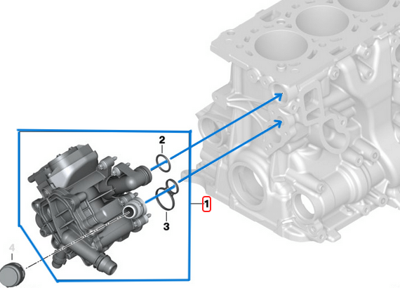 Termostat Komple Gövdeli 101'C BMW 1 Seri F20, F21, 2 Seri F22, F23. 3 Seri F30, F31, F34, G20, 4 Seri F32, F33, F36, G22, G26, 5 Seri G30, G31, 7 Seri G11, G12, X3 Seri G01, X4 Seri G02, Motor: B46, B48 OEM 11537644811