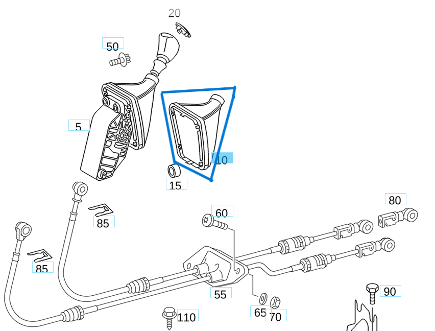 Vites Körüğü Manuel Şanzıman Sprinter W901, W902, W903, W904 OEM A0002684097, 0002684097