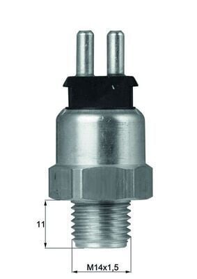 Fan Müşürü / Hararet Müşürü Çiftli Siyah 80-85'C E Seri W124, C Seri W201, Motor: M102, M103, OM601, OM602, OM603, OEM A0125422517, 0125422517