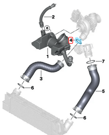 Oring Conta / Turbo Hortum Contası Ø 50mm Universal BMW Motor: N20, N47, N47N, B38, B47  Mercedes Motor: M270, M274, OM622, OM642, OEM A0219976445, 11618506782