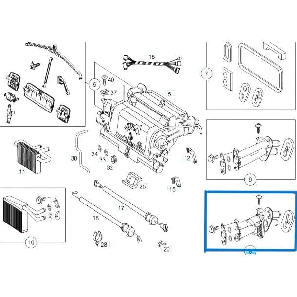Kalorifer Musluğu Sprinter CDI W901, W902, W903, W904 OEM A0028308484