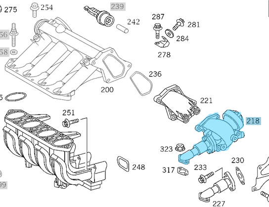 EGR Valfi 2.2 CDI Vito W638, Sprinter W901, W902, W903, W904, Motor: OM611, OEM A6110900254, 6110900254