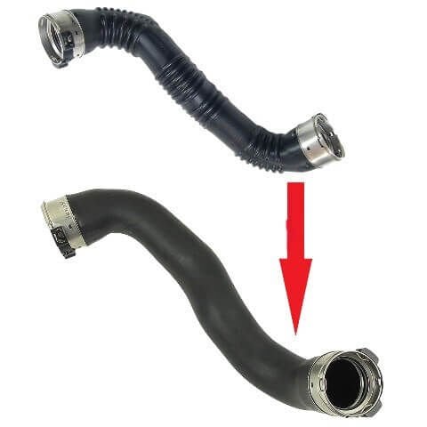 Intercooler Hortumu / İnterkol Hortumu / Turbo Hortumu Sağ A Seri W176, B Seri W246, CLA W117, GLA W156, Motor: OM651 OEM A2465200101, 2465200101