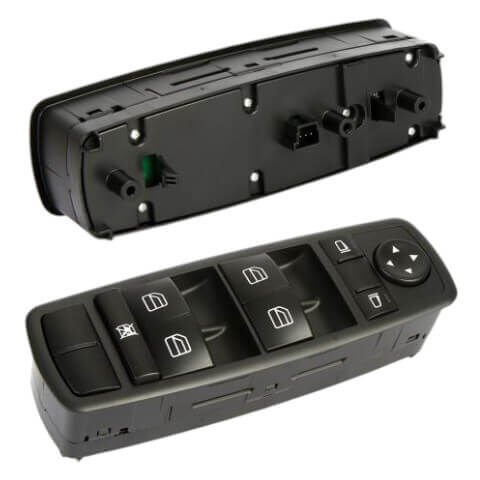 Cam Açma Düğme Seti Ayna Kumandalı Ön Sol  ML Seri W164, R Seri W251, OEM A2518300090, A2518200110, 2518300090, 2518200110