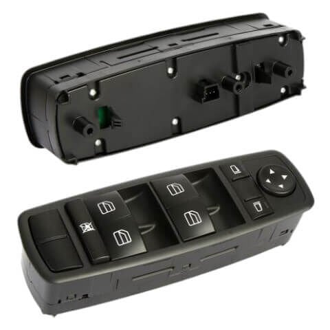 Cam Açma Düğme Seti Ayna Kumandalı Ön Sol  ML Seri W164, R Seri W251, OEM A2518300090, A2518200110, 2518300090, 2518200110