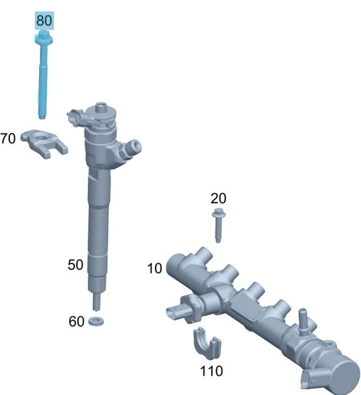 Enjektör Bağlantı Civatası / Enjektör civatası Motor: OM622, OM626, OEM A6269900501, 8200376373