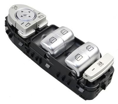 Cam Açma Düğmesi Set Ön Sol Siyah Kasa E Seri W213, S Seri W222, OEM A2139054803 9051, 2139054803 9051