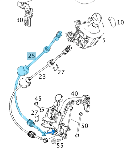 Vites Teli / Vites Kumanda Teli / Vites Halatı 6 Vites Manuel (Mekanik) Şanzıman Vito W639, Motor: OM646 OEM A6392670364