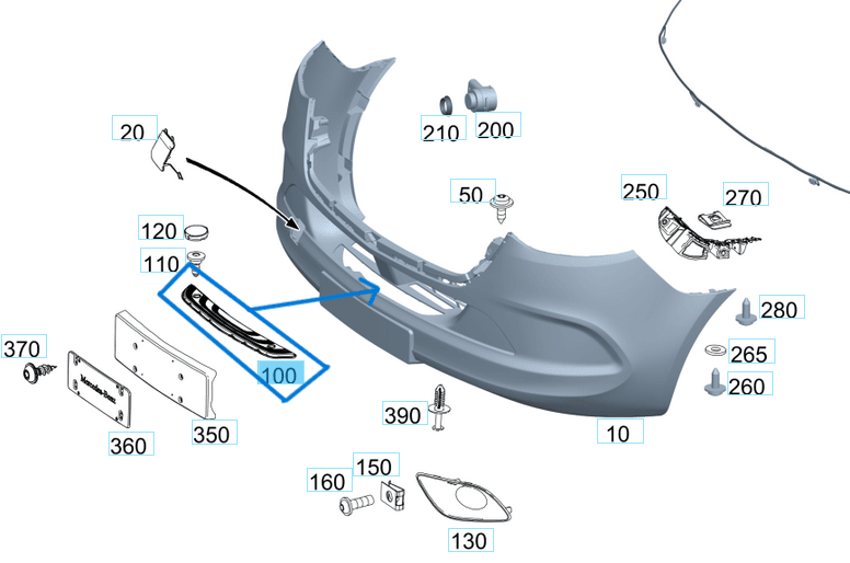 Tampon Ayak Bakaliti Ön Sprinter W907 OEM A9078850500
