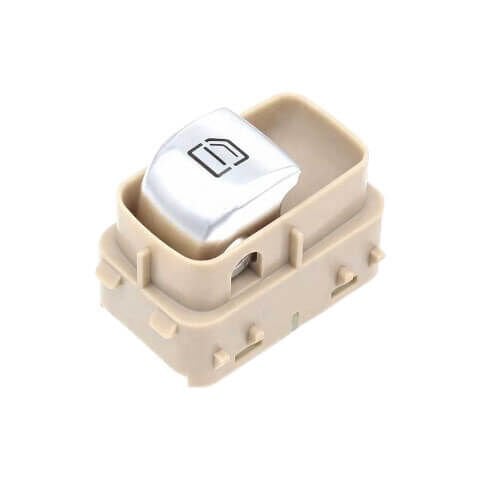 Cam Açma Düğmesi Ön Sağ Krem Rengi Bej Kasa E Seri W213, S Seri W222, OEM A2139050309 8R73, 2139050309 8R73