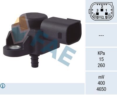 Manifold Basınç Sensörü / İnterkol Basınç Ölçer ML W163, C Seri W202, W203,  E Seri W210, Vaneo W414, G Seri W461, W463, Vito W638, Sprinter W901-W904, Motor: OM611, OM612, OM613, OM646, OM647, OM648, OEM A0041533128, A0041533328, A0051537228, A0061539828