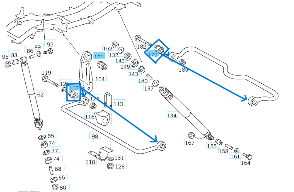 Viraj Demir Burcu W602, W612 309D, 408D, 508D, 608D, 714D, 814D OEM 3093200073