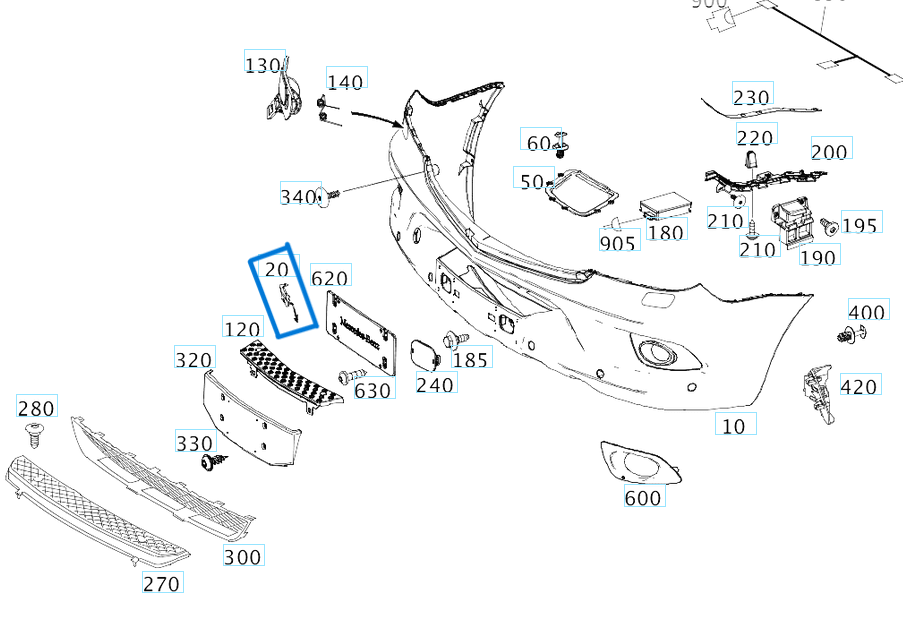 Tampon Çeki Demir Kapağı Ön Sprınter W906 OEM A0008850024