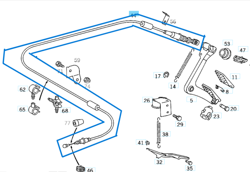 Gaz Teli Sprinter W901, W902, W903, W904 OM601