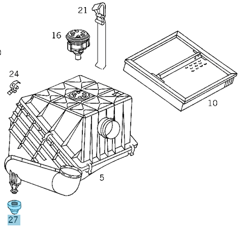 Titreşim Takozu / Motor Üst Bakalit Burcu / Motor Üst Muhafaza Takozu / Hava Filtre Takozu / Çok Amaçlı Titreşim Takozu Tüm Mercedes Modelleri İçin OEM A6040940085, A6119970481