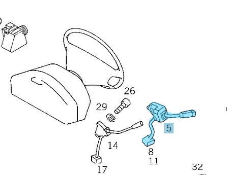 Sinyal Kolu Kablosuz E Seri W210, OEM A2105400144, 2105400144