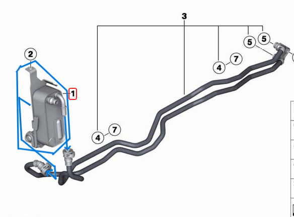Yağ Radyatörü Otomatik Şanzıman / Otomatik Şanzıman Yağ Soğutucu BMW X3 Seri F25, X4 Seri F26, Motor: N20, N52 OEM 17217593856