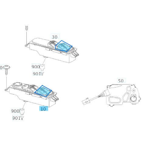 Cam Açma Düğme Kapağı VITO W639 OEM A6395451413