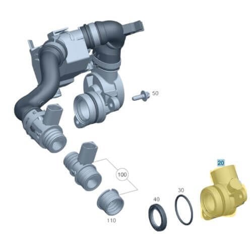 Motor Üst Kapak Valfi ML W164, W166, E Seri W212, Vito W639, Sprinter W906, Motor: OM642 OEM A6420107215, A6420100131