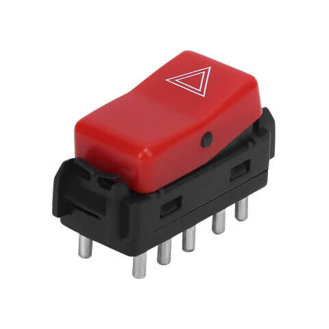 Flaşör Düğmesi / Dörtlü Flaşör Düğmesi İnce Tip C Seri W201, W202, E Seri W124 OEM A1248200110, 1248200110