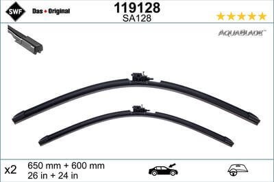Silecek Süpürgesi Ön Takım 65/60cm Cam Yıkamalı / Su Püskütmeli Sprinter W907, W910 OEM  A9108240100