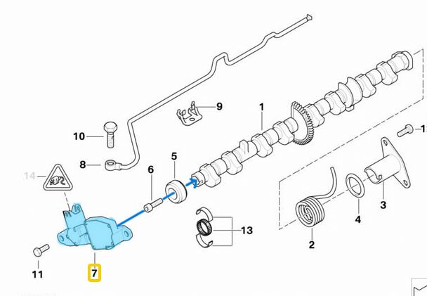 Eksantrik Devir Sensörü BMW 1 Seri E81, E82, E87, E88, 3 Seri E46, E90, E91, E92, E93, 5 Seri E60, X1 Seri E84, X3 Seri E83, Motor: N43, N46N, OEM 11377527016