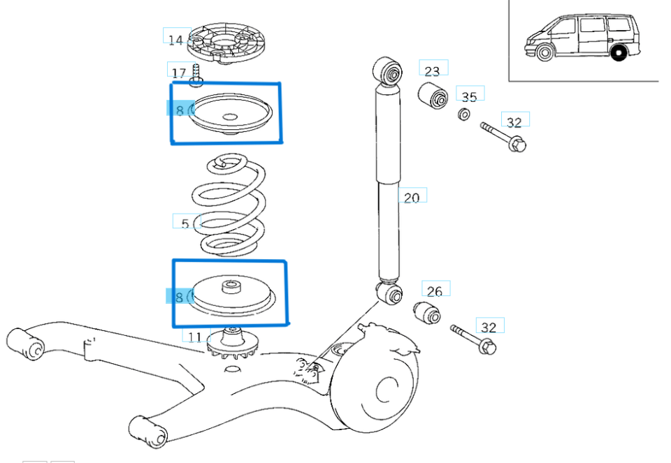 Get Lastiği Arka 1 Kertik Alt Üst VITO W638 OEM  A6383240784