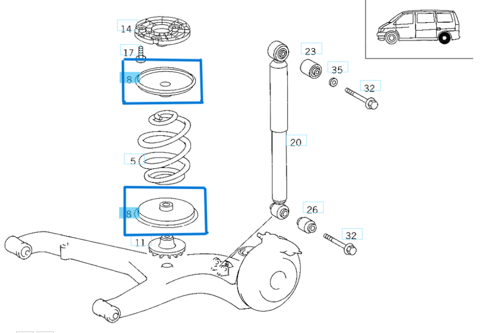 Get Lastiği Arka 1 Kertik Alt Üst VITO W638 OEM  A6383240784