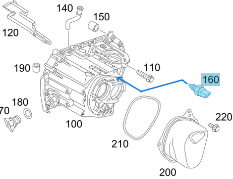 Geri Vites Müşürü Citan W415, Vito W447, OEM A0005455300, A4155450006