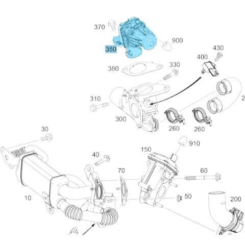 EGR Valfi / Egzoz Geri Gönderme Valfi CLA X117, A Seri W176, B Seri W246, GL X163, Citan W415, Renault Captur, Clio IV, Kangoo, Megan III, Nissan Juke, Qashqai II, NV200 Motor: OM607 OEM A6071400060, 147105308R, 8200129863