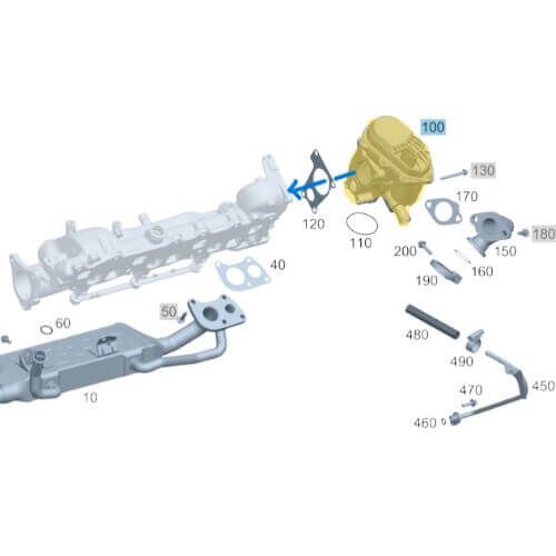 EGR Valfi / Egzoz Geri Gönderme Valfi, GL X164, ML W166, E Seri W212, S Seri W221, GL X164, GLS X166 Motor: OM642 OEM A6421402460, A6421402160