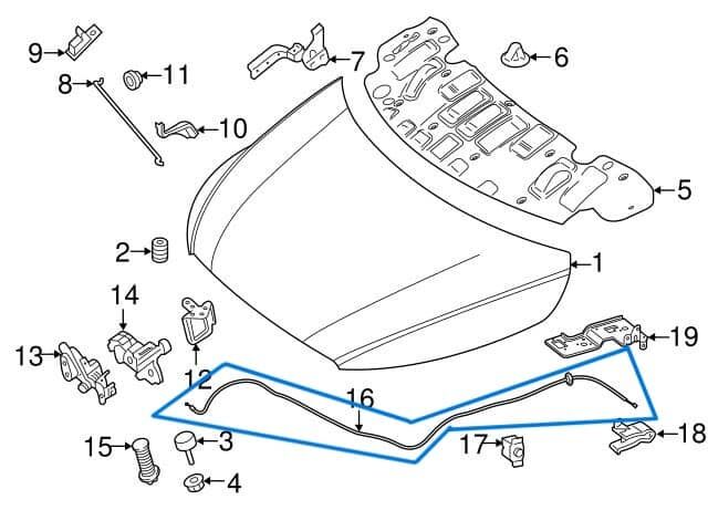 KAPUT AÇMA TELİ VITO W447 OEM A4477500159