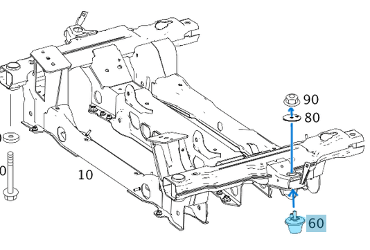 Travers Takozu Ön Tek Teker Sprinter W906, W907 OEMA9063220444, A0019981540