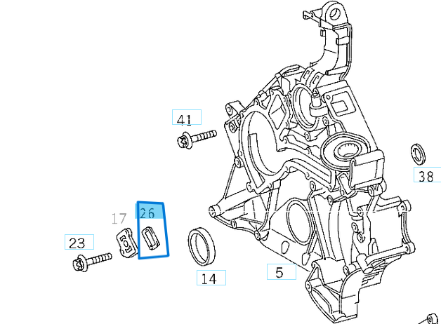 Yağ Filitre Kütüğü Conta Seti M112, M113 OEM A1121840061, A1121840161, A1121840261, A1121840361