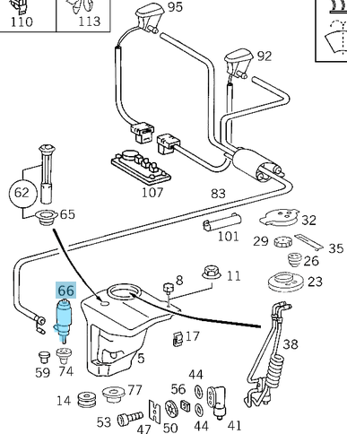 Silecek Su Motoru / Silecek Su Fıskiye Motoru, C Seri W201, W202, E Seri W124, W210, S Seri W126, W140,  OEM A2028690121, A2028690021, A1248690521, 2028690121, 2028690021, 1248690521